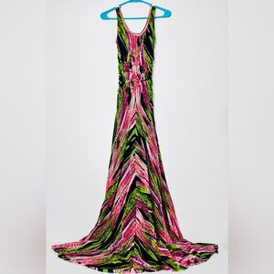 Jean Paul Gaultier Fuzzi Abito Lungo Mesh A-line Maxi Dress Small
